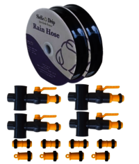 Rain Pipe Kit / 40 Mm- 1/4 Acre With Pvc Connectors - Application: Irrigation