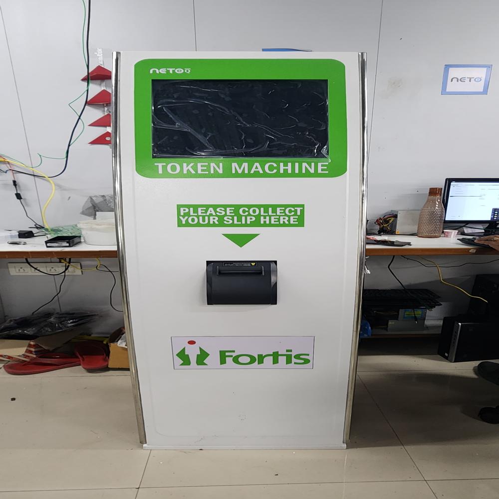 Touch Screen Kiosk Queue Management System - Durable Steel, Customizable Size | User-friendly Interface, 1-year Warranty