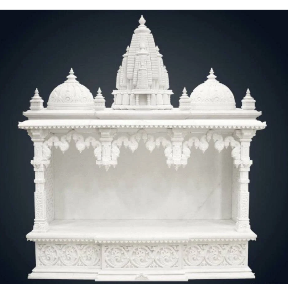 Polished Makrana Marble Temple
