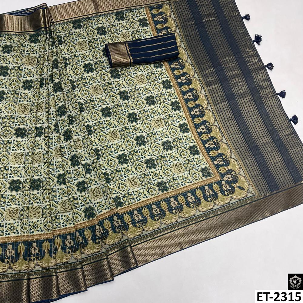 DESIGNER WEDDING GREEN SAREE