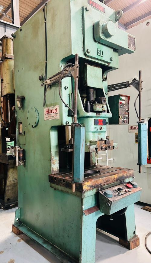 # 1721 Wasino C Frame Single Crank Press - 60 Tons Capacity, 160mm Stroke, 355mm Die Height, 70mm Adjustment, 55 Spm , 500x400mm Slide Size, 900x550mm Bolster Size