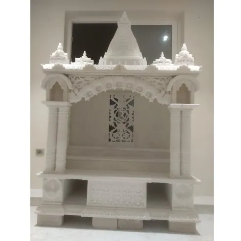 Carved White Marble Temple