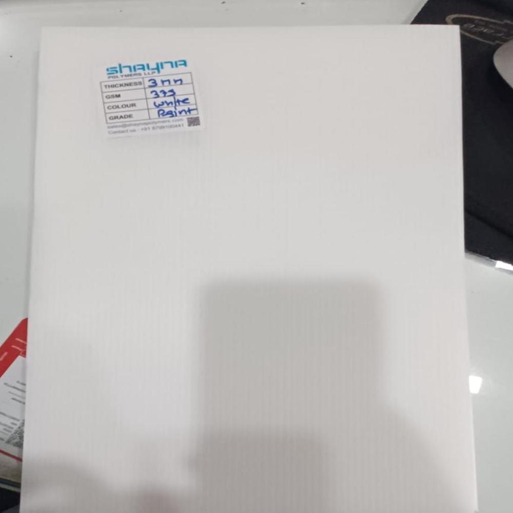 Pp Corrugated Sheet - Color: White