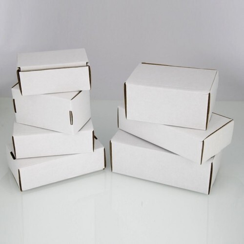 white corrugated box