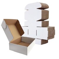 white corrugated box
