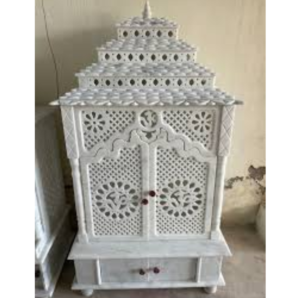 Marble Carved Pooja Temple