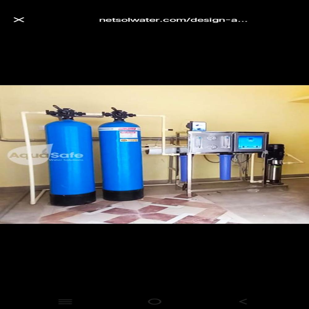 1000 Lph Ro - Stainless Steel, Full Automatic Electric System, 110-215 Volt, Efficient Ground Water Usage | Industrial High-quality Water Purification Solution