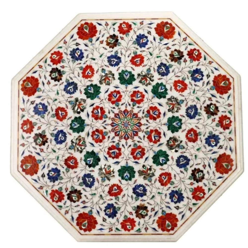 Marble Inlay Table Tops