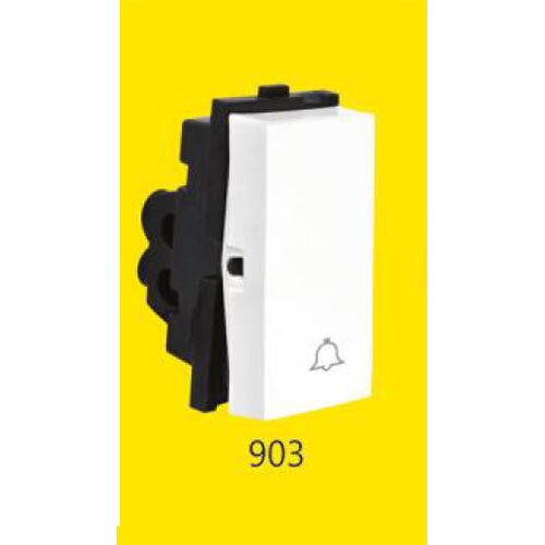 Electric Switch | 6 Amp Bell Push - 903 - Color: White