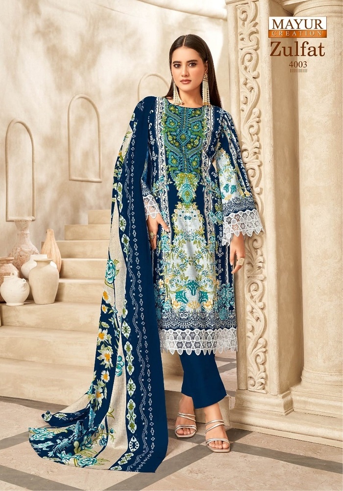 Mayur Zulfat Vol-4  Dress Material