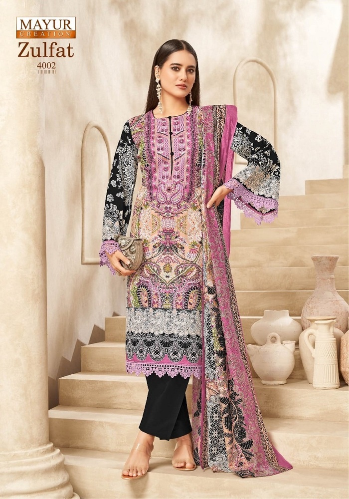 Mayur Zulfat Vol-4  Dress Material