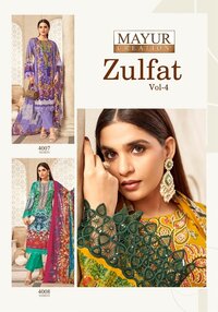 Mayur Zulfat Vol-4  Dress Material