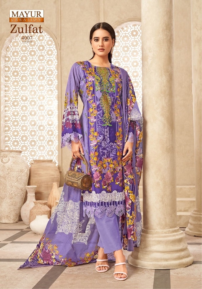 Mayur Zulfat Vol-4  Dress Material