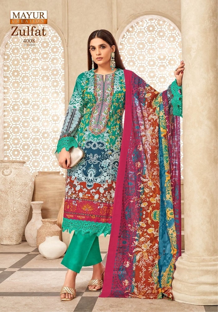Mayur Zulfat Vol-4  Dress Material