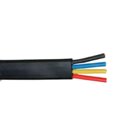 4 Core Submersible Pump Cable - Color: Black