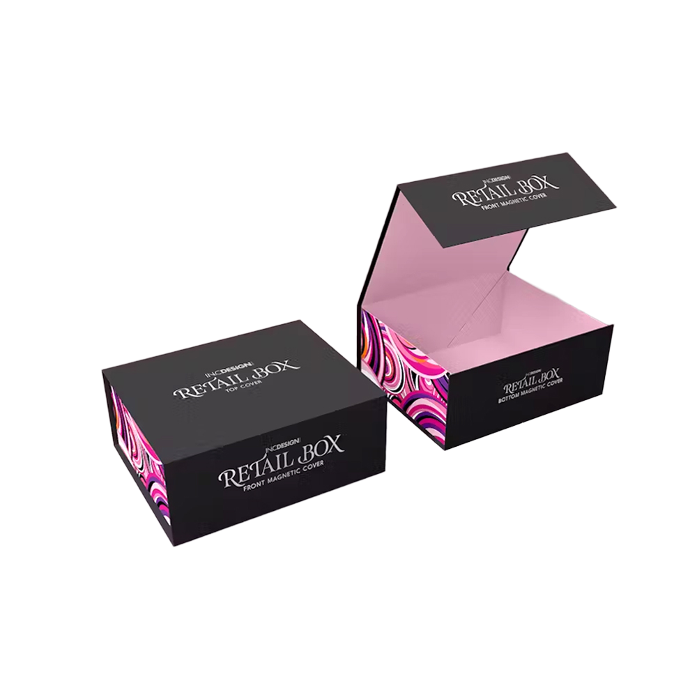 Magnetic Rigid Packaging Box - Color: Black