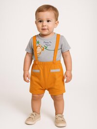 Baby Boys 2 Pc Set - Color: Orange