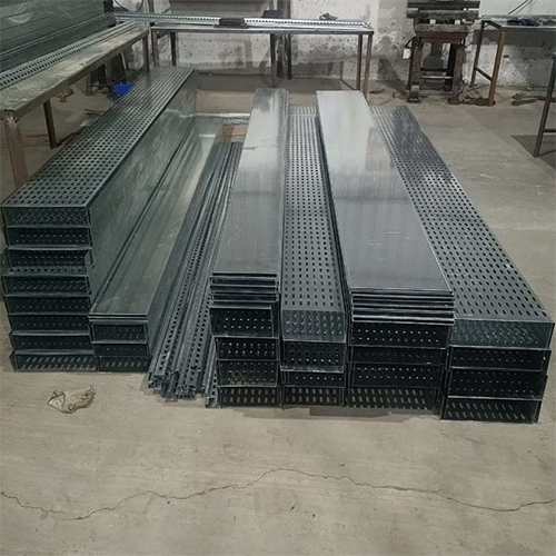 Gi Perforated Cable Tray - Galvanized Steel, Industrial Use, Silver Finish | Robust Design, Enhanced Ventilation, Warranty Included