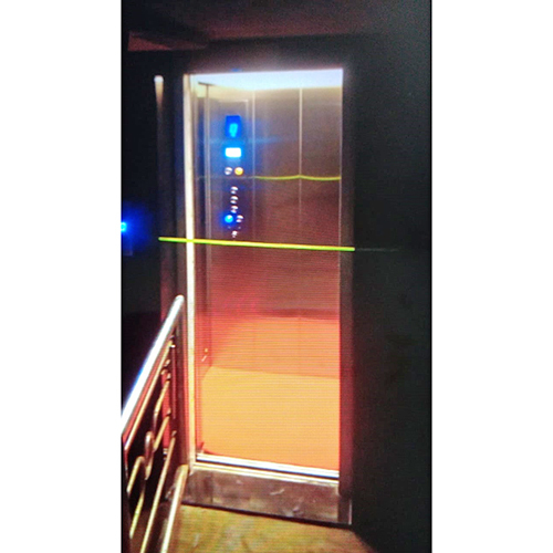 डबल साइड ओपन SS304 ग्लास डोर लिफ्ट