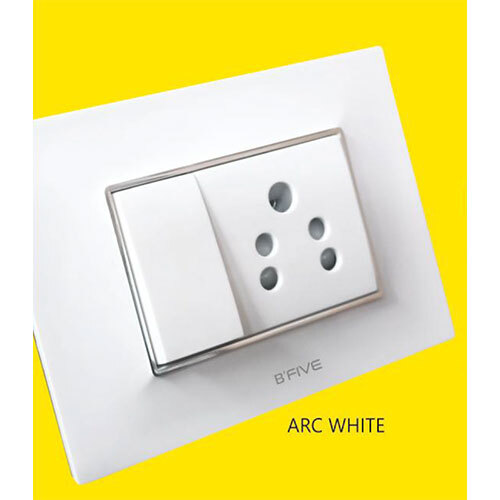 Switch Plate | Arc White - Application: Electrical Fitting