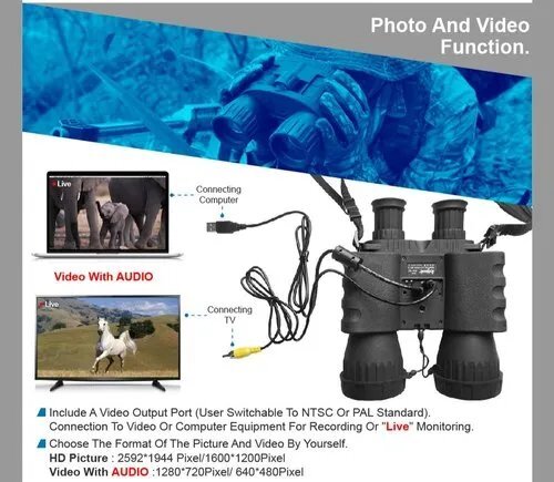 WG 80 Bestguarder Digital Night Vision IR Binocular