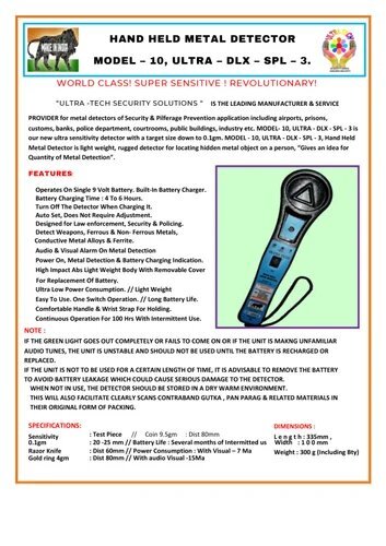Metal Detector - AH 01