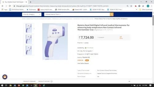 Non Contact Forehead Infrared Electronic Thermometer