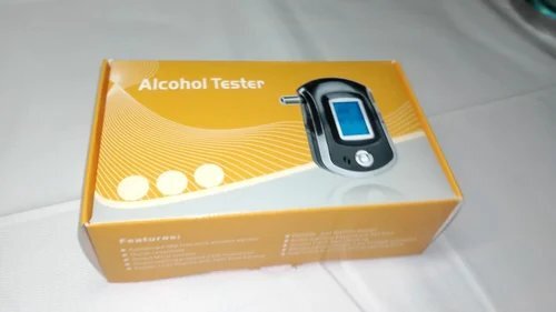 Digital Breath Alcohol Tester - Color: Black