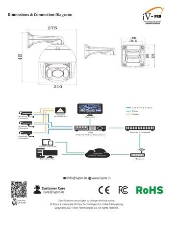 Iv-Ptz-20x-Q5 5 Megapixel HD Speed Dome Camera