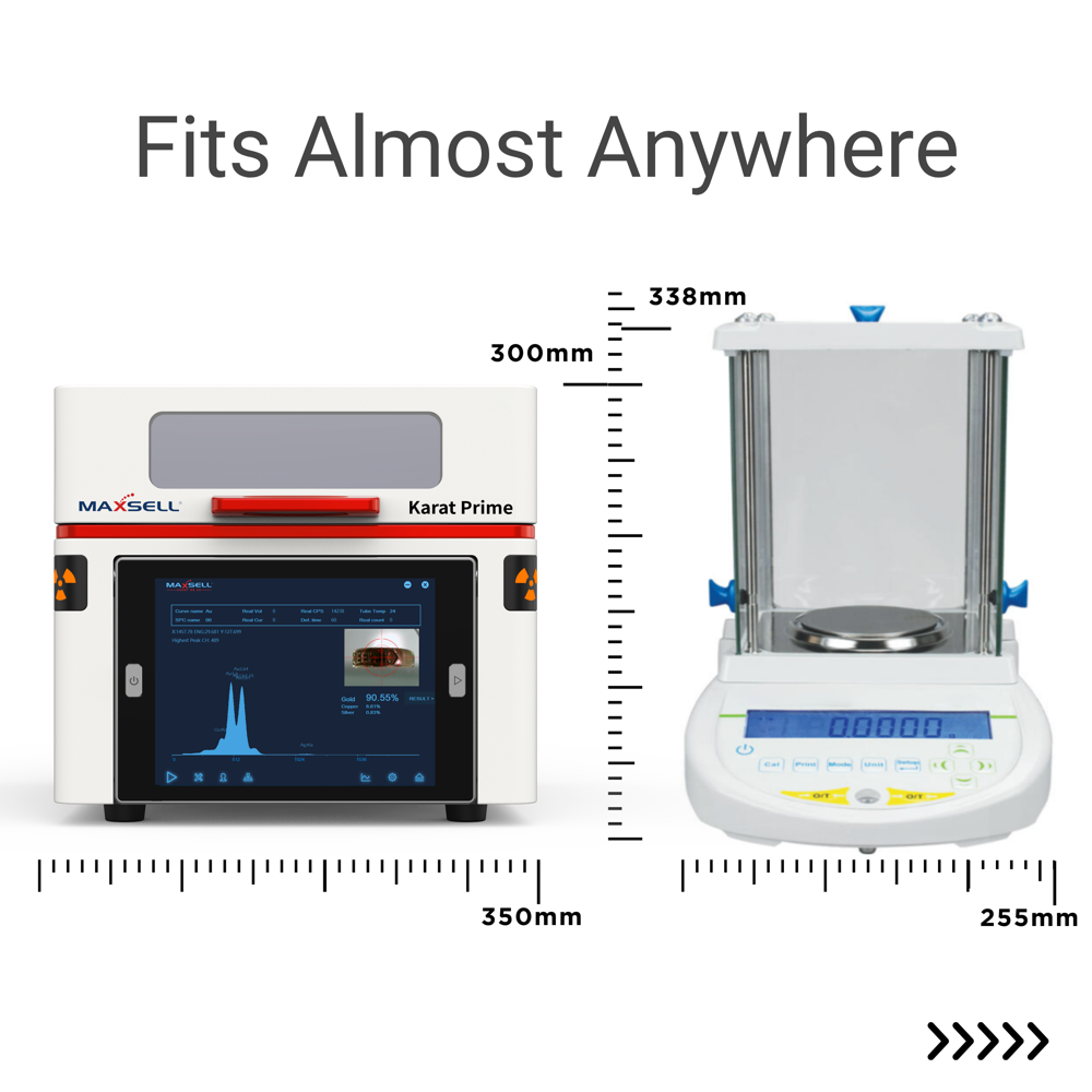 Karat Prime - Compact All-in-One Gold Testing Machine | Maxsell XRF Gold Purity Tester | Budget Model