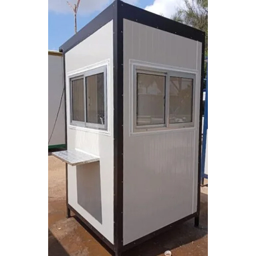 Puf Security Cabin - Pu Panels, Steel Roof, Frp Floor | Custom Color, Pvc Window Door, Sliding Window Design, Ideal For Various Industries