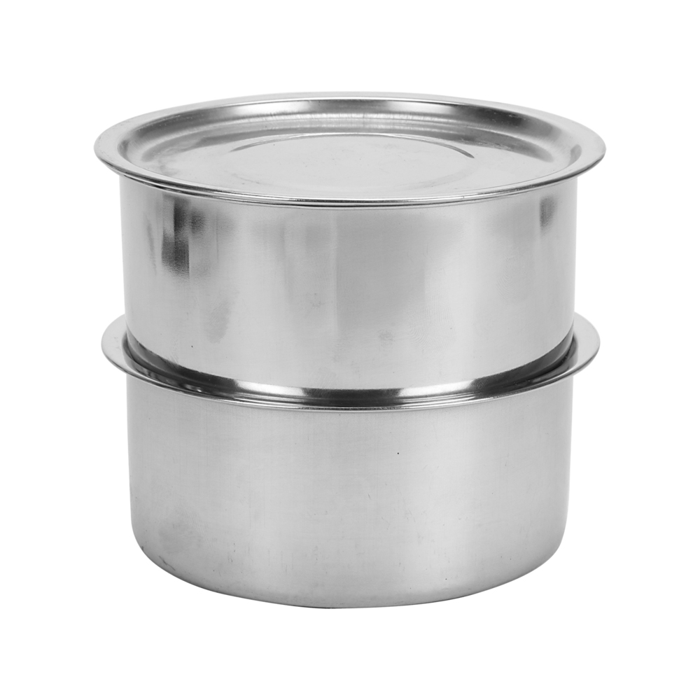 Stainless Steel Insulated 2 Tier Lunch Box - Material: Metal