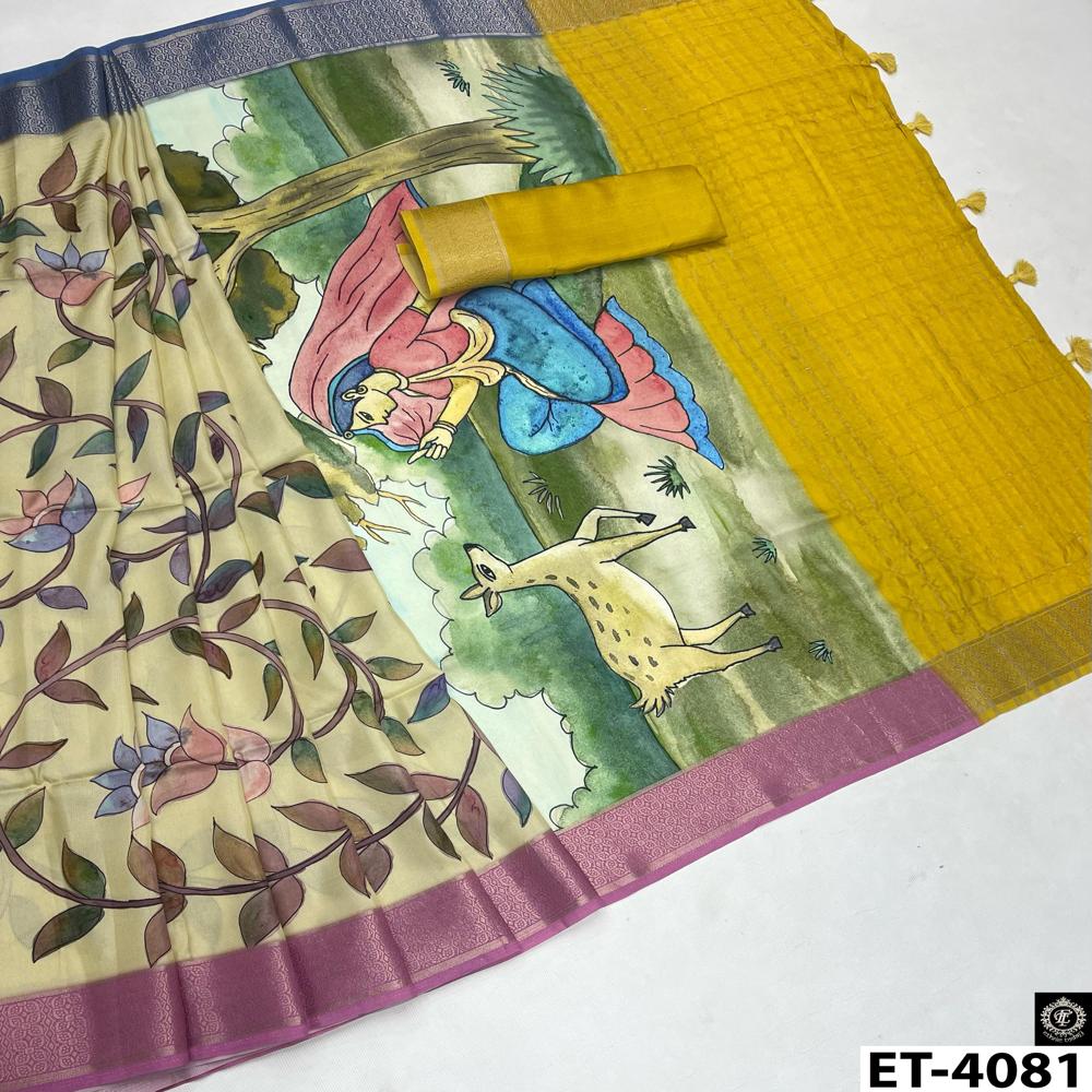 l BOTANICAL PRINT SAREE