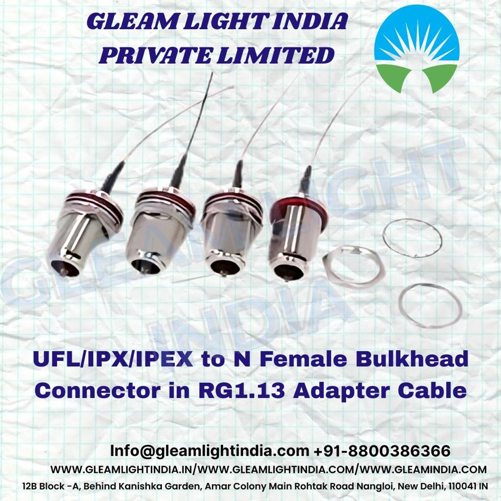 UFL/IPX/IPEX to N Female Bulkhead Connector in RG1.13 Adapter Cable