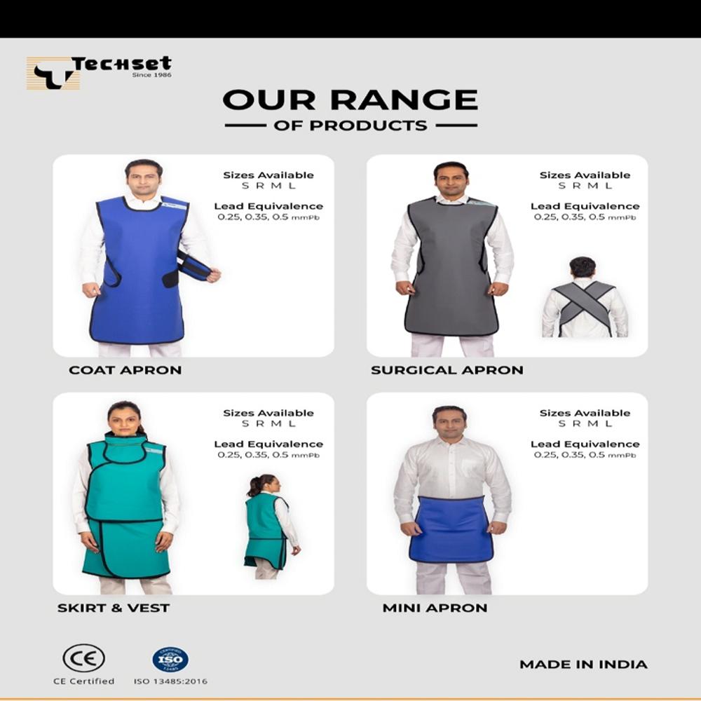 X Ray Lead Vynl Apron - Color: Blue