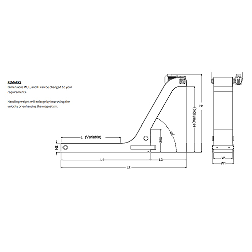 Industrial Magnetic Chip Conveyor - Ms & Ss Construction | 600 To 1500 Mm Width, 10 To 5000 Kg Load Capacity, 440 V Power Supply, Up To 12000 Gauss Magnetic Strength
