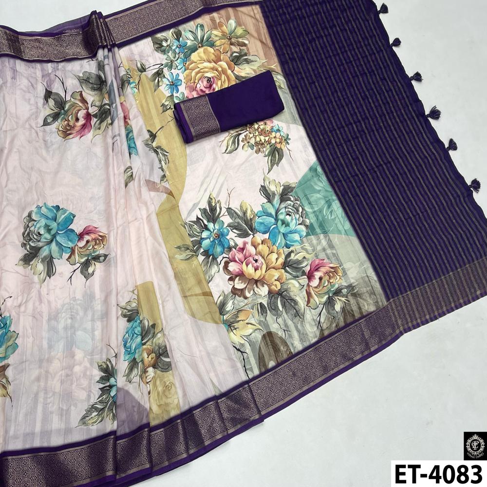 FLORAL PRINT SAREE
