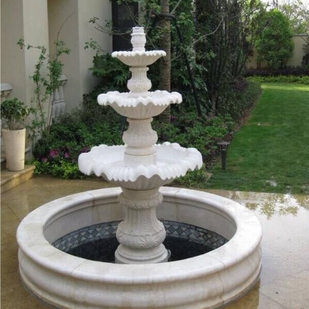 Marble Carving Outdoor Fountain