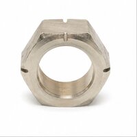 Brass Plain Finish Hex Nut - Color: Golden