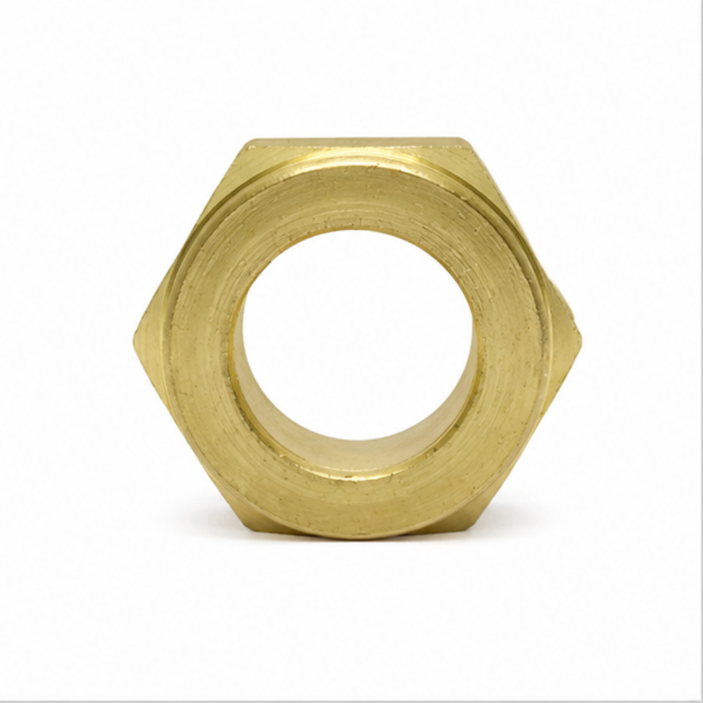 Brass 1-2 Hex Nut - Color: Golden