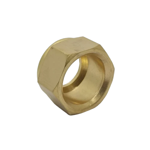 Brass 1-2 Hex Nut - Color: Golden