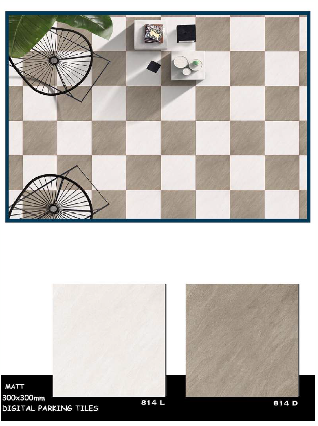 Vitrified parking tiles