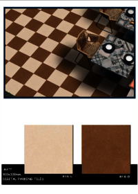 Vitrified parking tiles