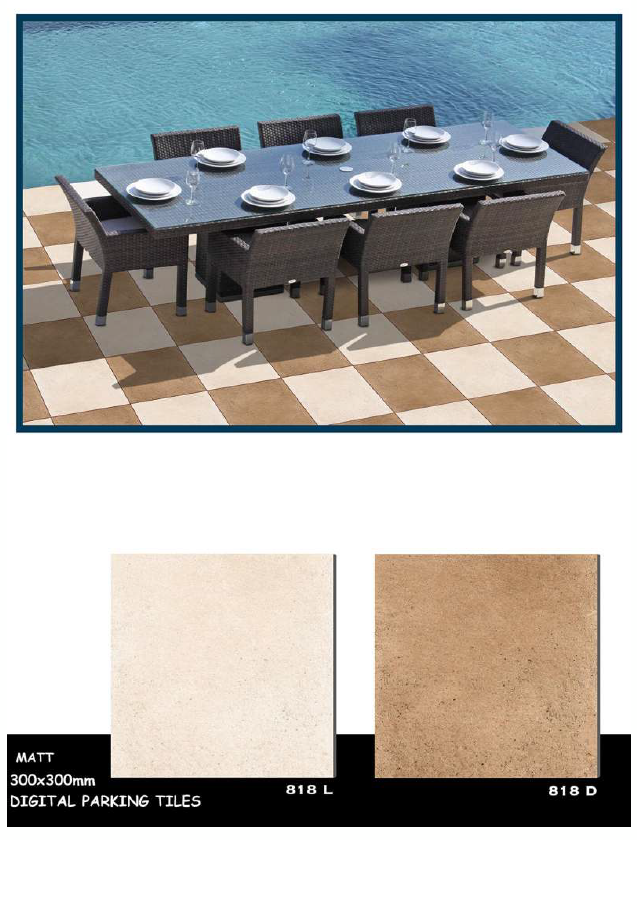 Vitrified parking tiles