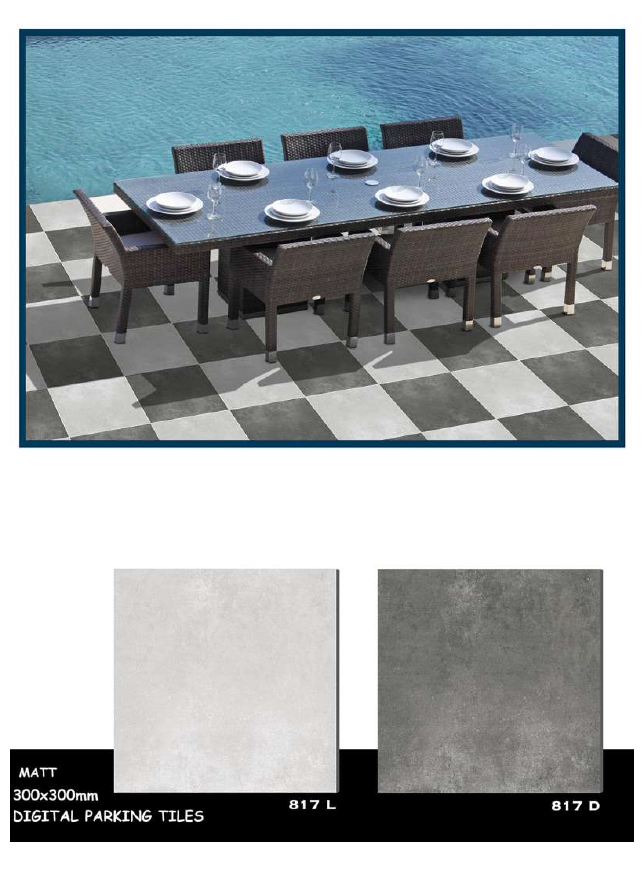 Vitrified Parking Tiles - Material: Porcelain