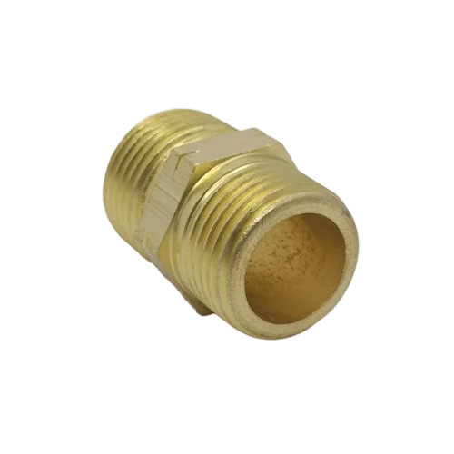 2 Inch Brass Adaptor - Color: Golden