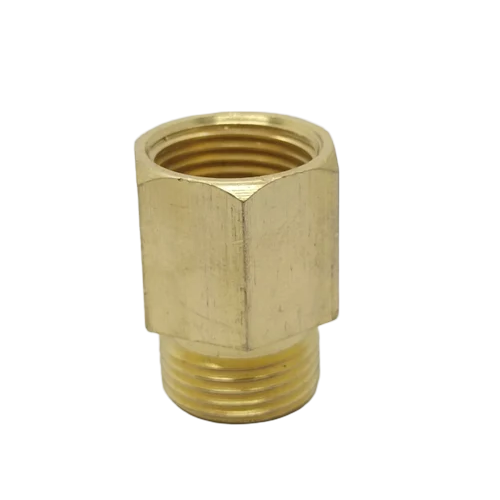 1-2 Inch Brass Adapter - Color: Golden