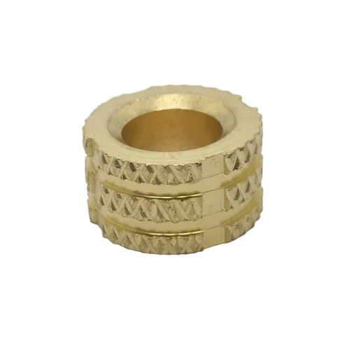 0.5 Inch Brass Molding Insert - Color: Golden