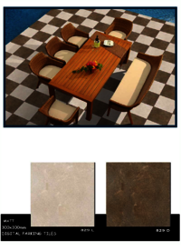 Thick floor tiles