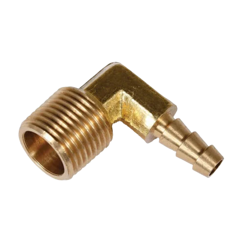 Brass Gas Elbow - Color: Golden